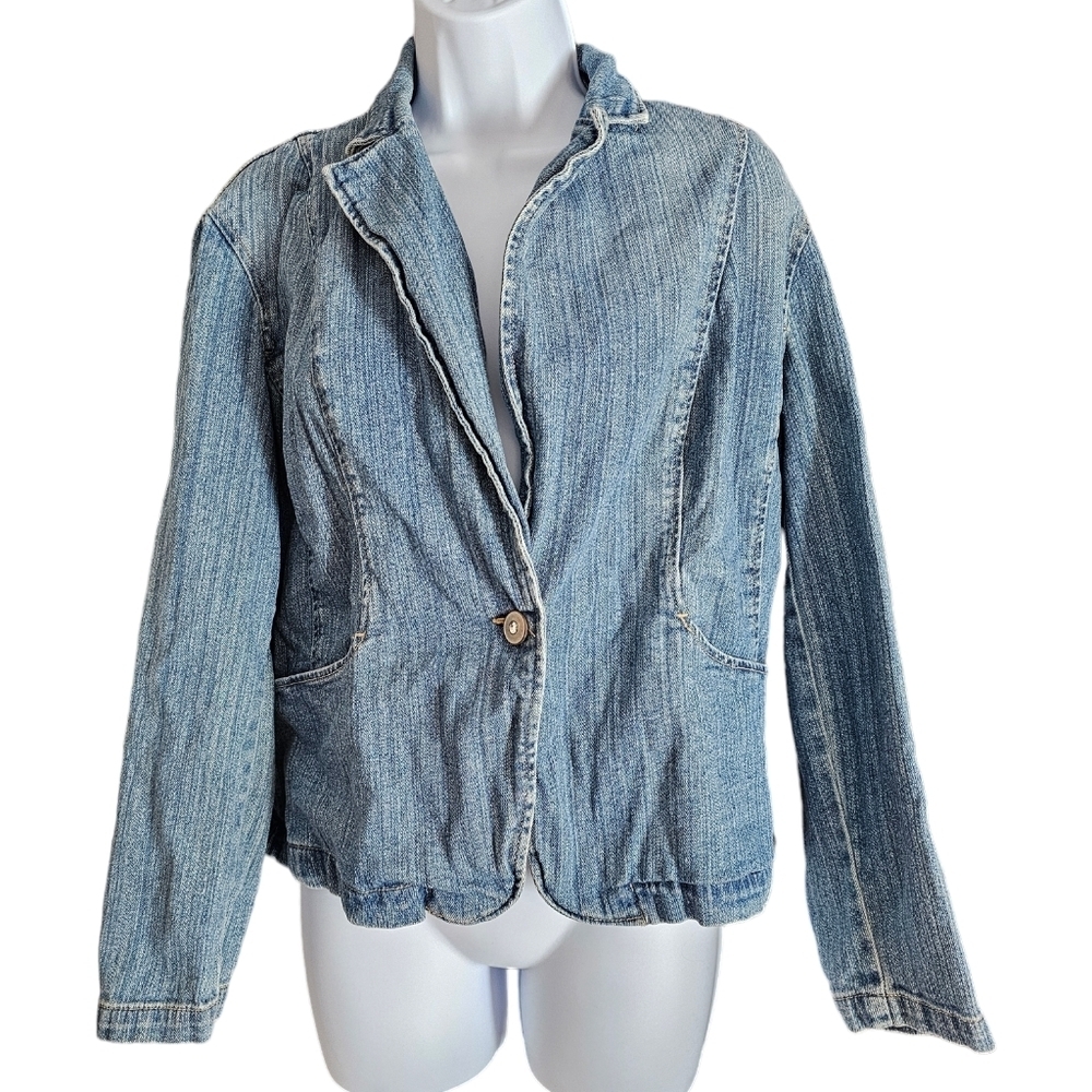 St. John's Bay stretch large Jean jacket